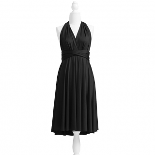 Krátké univerzální šaty Barva: Černá
