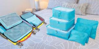 Sada Cestovních organizérů do kufru Barva: Světle modrá