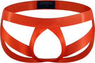 Jocksy bez váčku JOCKMAIL OPEN STRAPS-METAL Barva: Oranžová, Velikost: L-XL