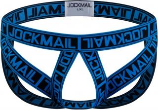 Jocksy bez váčku JOCKMAIL OPEN STRAPS-PRO Barva: Modrá, Velikost: L-XL
