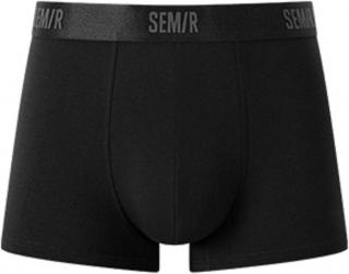 SEM/R CLASSIC COTTON BOXER bavlněné boxerky, metalický pas Barva: Černá, Velikost: L