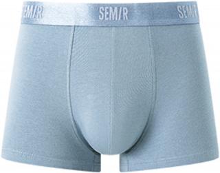 SEM/R CLASSIC COTTON BOXER bavlněné boxerky, metalický pas Barva: Modrošedá, Velikost: M-L