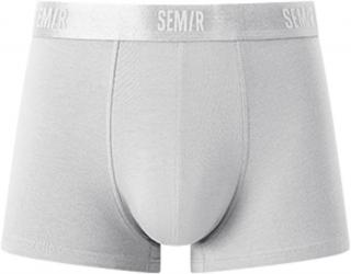 SEM/R CLASSIC COTTON BOXER bavlněné boxerky, metalický pas Barva: Světle šedá, Velikost: L