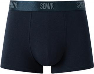 SEM/R CLASSIC COTTON BOXER bavlněné boxerky, metalický pas Barva: Tmavě modrá, Velikost: M-L