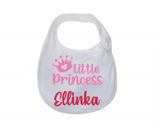 Bryndák Ellie Bee, barva bílá, motiv  Little princess Ellinka  se jménem dítěte