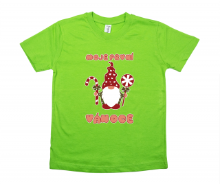 Dětské tričko Ellie Bee, motiv  Moje první Vánoce  Barva: Zelená, Velikost: 12 měsíců, Rukáv: krátký