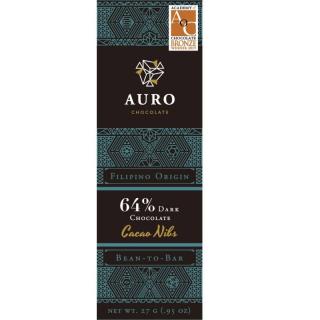 Auro - Tmavá Čokoláda 64% s praženými kakaovými boby