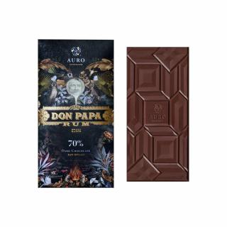Auro x Don Papa - Tmavá čokoláda 70 % s Rumem Don Papa - Čokolandia