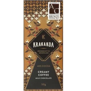 Krakakoa – Mléčná čokoláda s kávou 40%