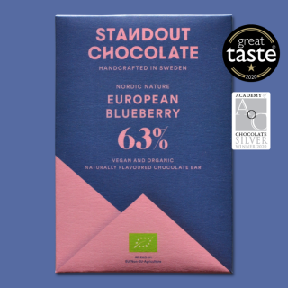 Standout Chocolate Nordic Nature - European Blueberry 63% | Čokolandia.cz