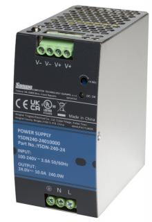 Napájecí zdroj na DIN lištu 24V DC 10A 240W - YSDN-240-24