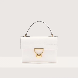 ARLETTIS MINI KOŽENÁ KABELKA COCCINELLE BLANCO SS25