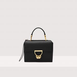ARLETTIS SMALL KOŽENÁ KABELKA COCCINELLE NOIR SS25