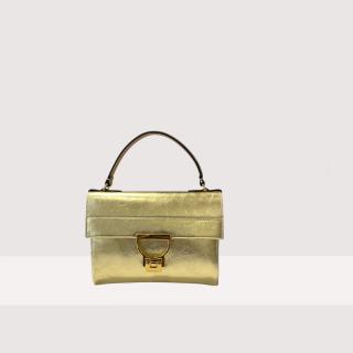 ARLETTIS SMOOTH METAL KOŽENÁ KABELKA COCCINELLE GOLDEN SS25