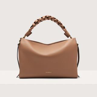 BOHEME GRANA DOUBLE MEDIUM KOŽENÁ KABELKA COCCINELLE SKIN/GAZPACHO SS25
