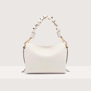 BOHEME GRANA DOUBLE SMALL KOŽENÁ KABELKA COCCINELLE BLANCO/SKIN SS25