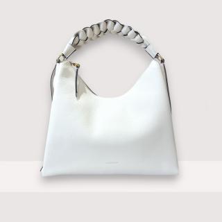 BOHEME MEDIUM GRANA DOUBLE KOŽENÁ KABELKA COCCINELLE BLANCO/SKIN SS25