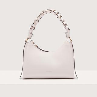 BOHEME SMALL GRANA DOUBLE KOŽENÁ KABELKA COCCINELLE BLANCO/SKIN SS25