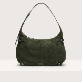 COCCINELLE ABIGAIL SUEDE LARGE SEMIŠOVÁ KABELKA ALGA/ALGA SS25