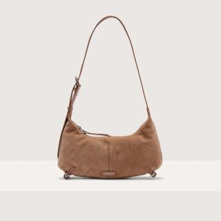 COCCINELLE ABIGAIL SUEDE SMALL SEMIŠOVÁ KABELKA SKIN/SKIN SS25