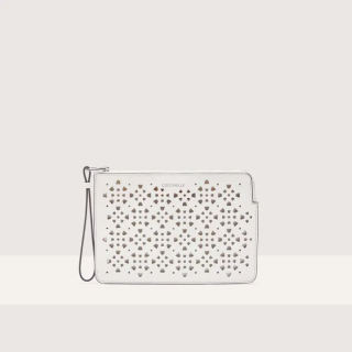 COCCINELLE ALIAS COWHIDE PERFOREE KOŽENÉ BASIC PSANÍČKO BLANCO SS25
