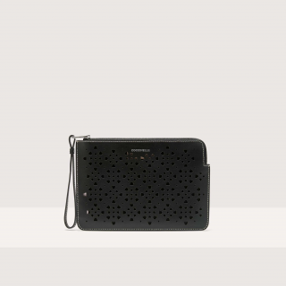 COCCINELLE ALIAS COWHIDE PERFOREE KOŽENÉ BASIC PSANÍČKO NOIR SS25