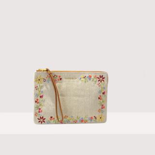 COCCINELLE ALIAS LENCOS EMBROIDERY PSANÍČKO MULTICOLOR/CUIR SS25