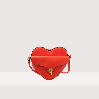 COCCINELLE BEAT SOFT HEART KOŽENÁ KABELKA GAZPACHO SS25