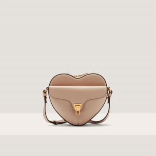 COCCINELLE BEAT SOFT HEART KOŽENÁ KABELKA ROSETTE SS25