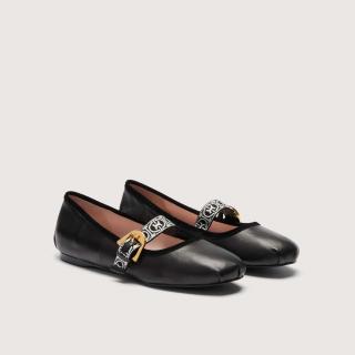 COCCINELLE BEATRIZ BOTY NOIR/NOIR-ECRU SS25