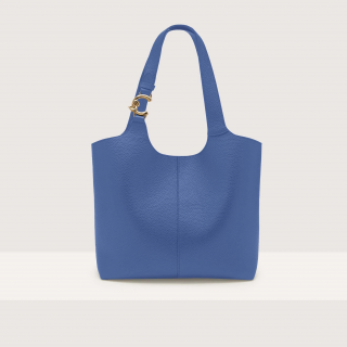 COCCINELLE C-EASY LARGE KOŽENÁ KABELKA AZUL SS25