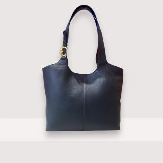 COCCINELLE C-EASY MEDIUM KOŽENÁ KABELKA MIDNIGHT BLUE SS25