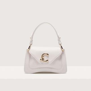 COCCINELLE C-ME KOŽENÁ MINI KABELKA BLANCO SS25