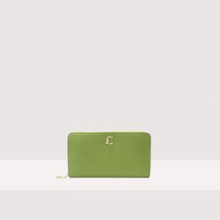 COCCINELLE C-ME KOŽENÁ PENĚŽENKA GUACAMOLE SS25