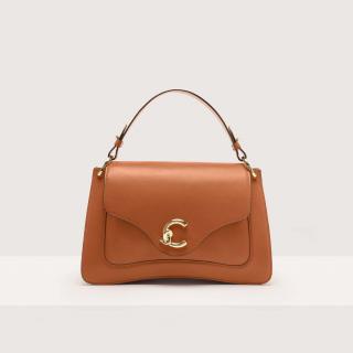 COCCINELLE C-ME MEDIUM CALF COCKER KOŽENÁ KABELKA SMOOTH LEATHER CUIR SS25