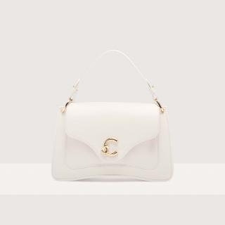 COCCINELLE C-ME MEDIUM KOŽENÁ KABELKA BLANCO SS25