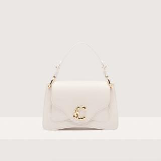 COCCINELLE C-ME SMALL KOŽENÁ KABELKA BLANCO SS25