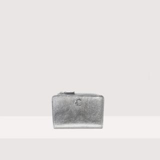 COCCINELLE C-ME SMOO.MET. KOŽENÁ PENĚŽENKA SILVER SS25