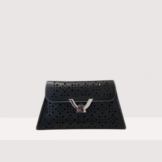 COCCINELLE DEW COW.PERF. KOŽENÁ KABELKA NOIR SS25