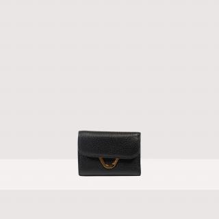 COCCINELLE DEW KOŽENÁ PENĚŽENKA NOIR SS25