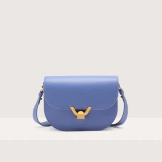 COCCINELLE DEW SMALL KOŽENÁ KABELKA AZUL SS25