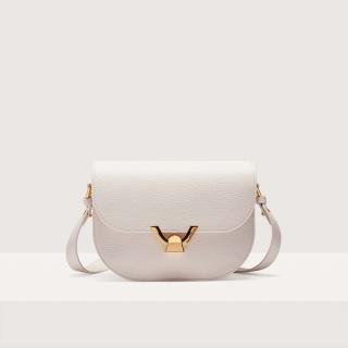 COCCINELLE DEW SMALL KOŽENÁ KABELKA BLANCO SS25