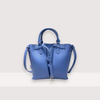 COCCINELLE FLORES MEDIUM KOŽENÁ KABELKA AZUL SS25