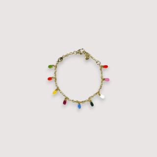 COCCINELLE GIPSY NÁRAMEK GOLD/MULTICOLOR SS25