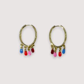 COCCINELLE GIPSY NÁUŠNICE GOLD/MULTICOLOR SS25