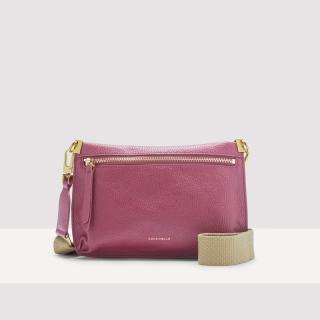 COCCINELLE HYLE KOŽENÁ MINI BAG PULP PINK AW23