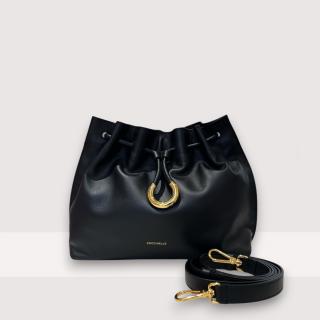 COCCINELLE ISABELA MEDIUM KOŽENÁ KABELKA NOIR SS25