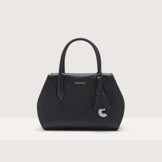 COCCINELLE LORD SMALL KOŽENÁ KABELKA NOIR SS25