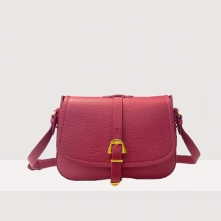 COCCINELLE MAGALU MEDIUM KOŽENÁ KABELKA GARNET RED AW23