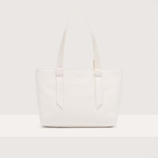 COCCINELLE MALORY MEDIUM KOŽENÁ KABELKA BLANCO SS25